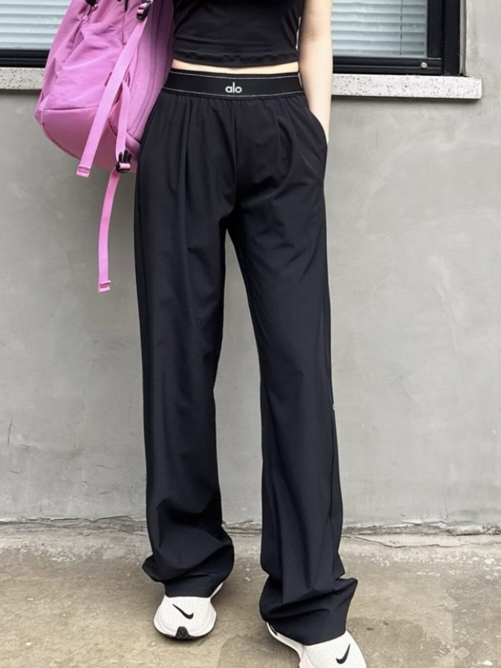 30" ALO Yoga Black Suit Up Trouser (Regular) New with tags💞Formal and Casual💌